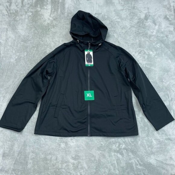 32 Degrees Heat Womens Black Full-Zip Hooded Softshell Jacket Size XL a1676 - Picture 1 of 10